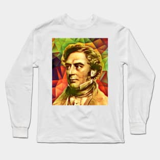 Robert Stephenson Snow Portrait | Robert Stephenson Artwork 15 Long Sleeve T-Shirt